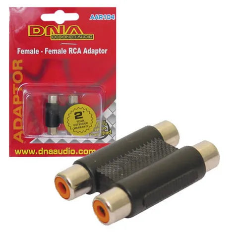 Dual RCA Female to Female Coupler Adapter | Stereo Audio/Video Extender