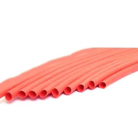 2mm Red Heat Shrink Tubing (10 Pack) | 2:1 Shrink Ratio, 300mm Length