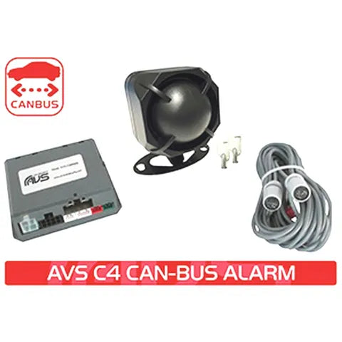 title AVS C4 CAN-Bus Alarm System with Backup Siren & Ultrasonic Sensors