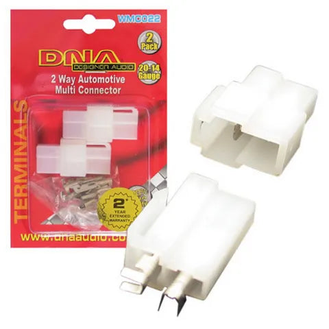 2-Way T-Plug Connector Kit with Pins (2-Pack) | Waterproof Electrical Joiner