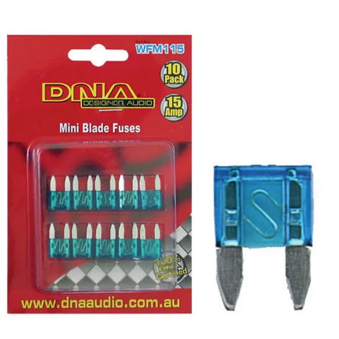 Mini Blade Fuses | 15 Amp ATM (10-Pack)