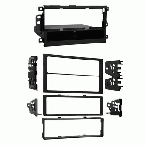 GM / Isuzu / Suzuki 1990-2012 Universal Single & Double DIN Dash Kit | Black Trim Panel