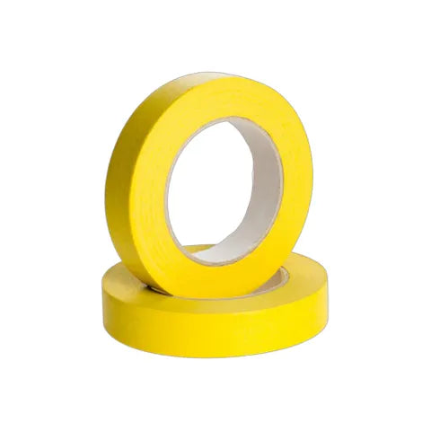 EDS Auto Masking Tape â€“ Yellow 18mm x 50m, Sleeve of 12