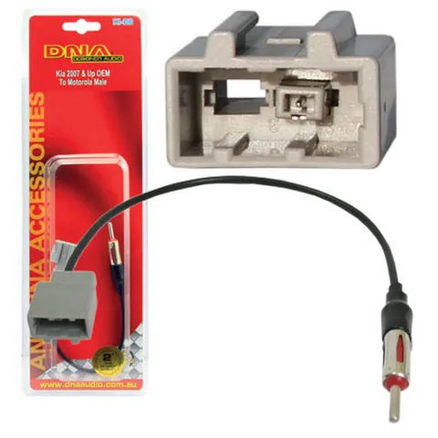 Kia Antenna Adapter | Rectangle Plug to Standard Male Motorola Plug