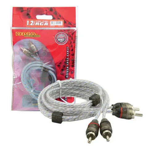DNA Pro Spec RCA Cable, 1.2m, Blue, 2-Channel (2 RCA to 2 RCA)