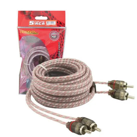 DNA PRO-SPEC RCA Cable | 5 Meter (16.4 ft) Red Audio Interconnect