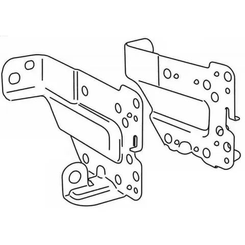 SUITS TOYOTA RACTIS NCP100 2005-2010 RADIO SIDE MOUNTING BRACKETS | LH RH OEM REPLACEMENT PAIR