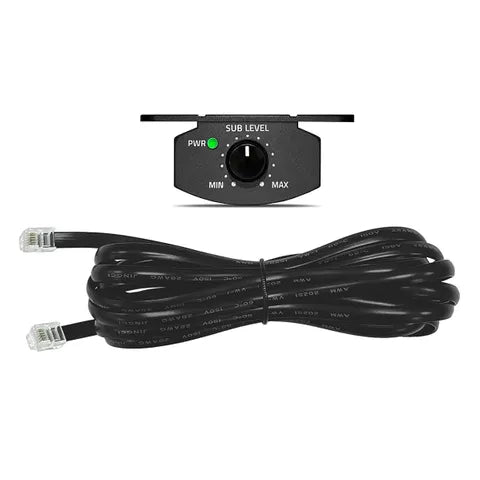 Alpine Remote Control for PWEâ€‘S8 & PWEâ€‘770 Underseat Subwoofers | Bass Level Controller