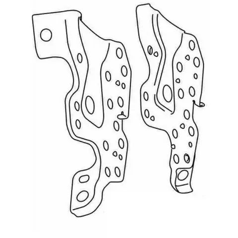 SUITS TOYOTA IST (2006+) RADIO SIDE MOUNTING BRACKETS | LH RH OEM REPLACEMENT BRACKETS