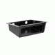 Universal Single DIN Under-Dash Radio Mounting Kit (Black) | Suspended Head Unit Housing