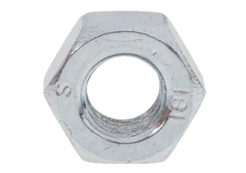 M6 Hex Nuts Zinc Plated Bag of 100 | 6mm Steel Nuts Bulk Pack