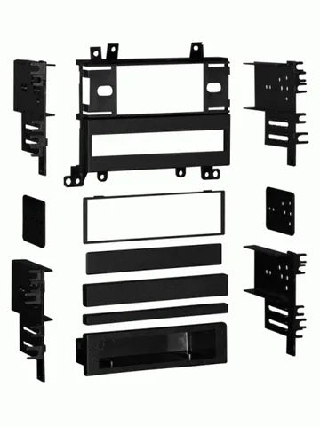 Mazda Multi-Vehicle 1986-1995 Single DIN Dash Installation Kit | Black Trim Panel