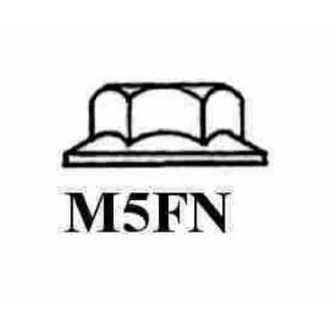 M5 Flange Nut | Zinc Plated | Pack of 100 | DIN 6923 | DIN 6923A