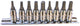 SP Tools Socket Rail Set 9pc 1/4 Dr Inhex