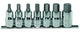 SP Tools Socket Rail Set 7pc 1/2Dr METRIC Inhex