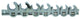 SP Tools 7pc SAE 3/8”DR Flex Crowfoot Nut Wrench Rail Set