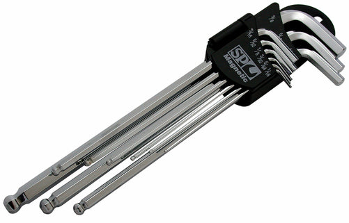 SP Tools 9pc - SAE Magnetic Ball Drive Hex KeySet
