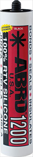 ABRO RTV SILICONE SEALANT BLACK CARTRIDGE