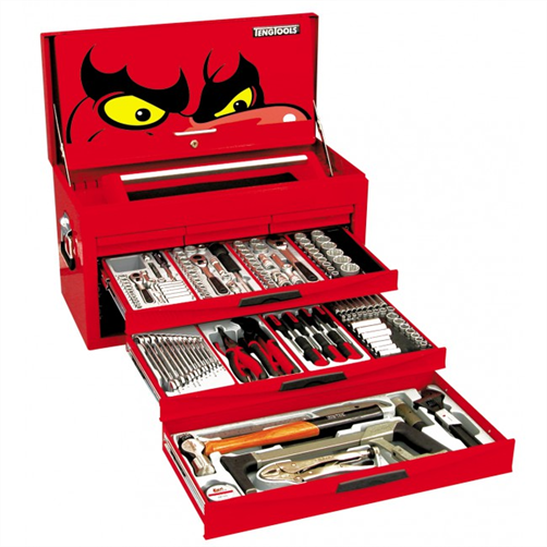 TENG TOOLS TENG 152PC MM/AF Starter Tool Kit (SV) W/TC806SV 6-Drawer Kit