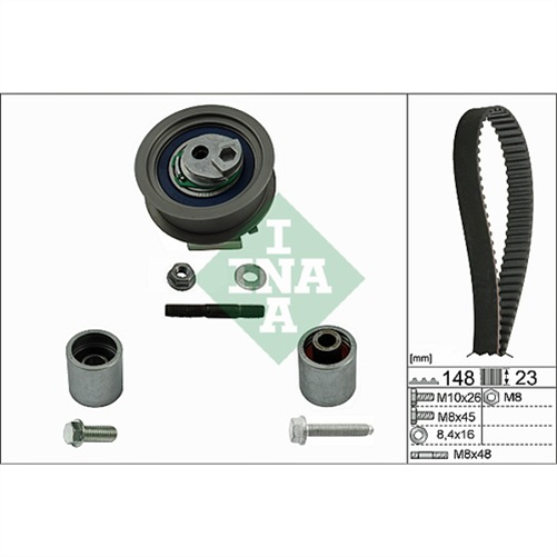Gates CAM BELT KIT AUDI VW 3,A4,GOLF 2.0 TFSI BWA,AXX BELT 148 X 23MM