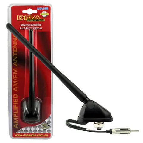 Universal Amplified AM FM Roof Mount Car Aerial | Powered Signal Booster Antenna