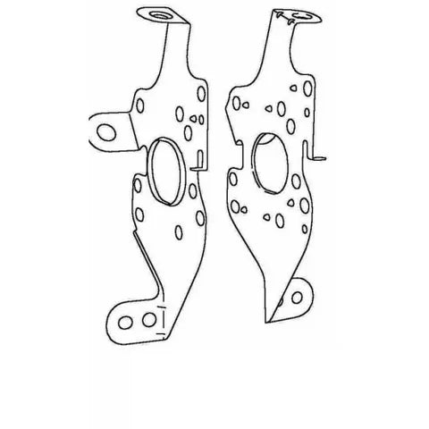 SUITS TOYOTA FUN CARGO (NCP2#) RADIO SIDE MOUNTING BRACKETS | 1999+ OEM FIT BRACKETS