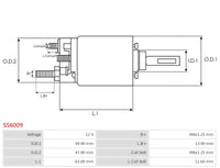 Starter Motor Solenoid - SS6009