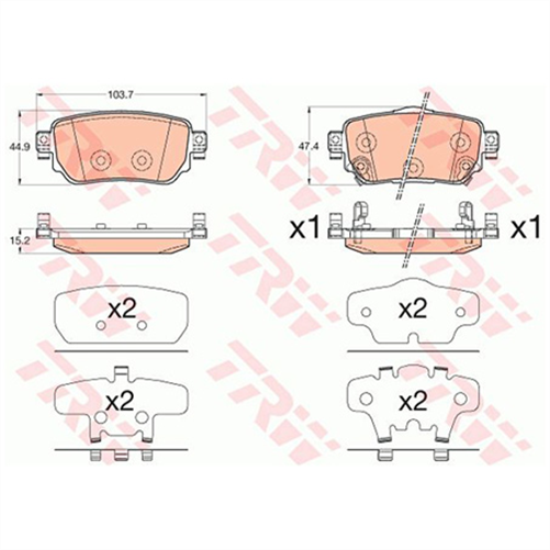 TRW Brake Pad Set