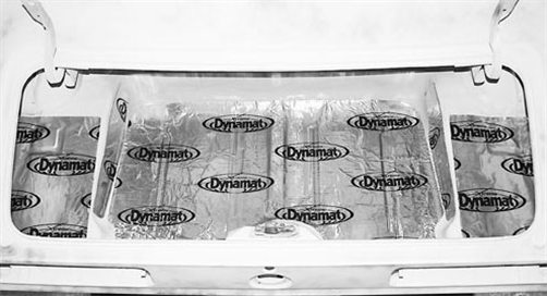 DYNAMAT PRE CUT KIT CAMARO/PONTIAC 1967-69 TRUNK FLOOR KIT