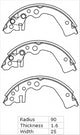 XP BRAKE SHOES NISSAN CUBE MARCH 99-06 180 X