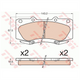 TRW Brake Pad Set (DB2221)