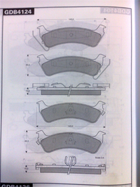 TRW Brake Pad Set Inc. Wear Sensor